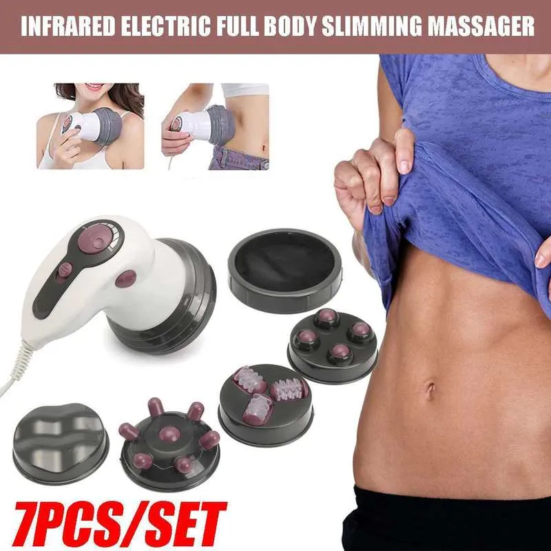 Electric Body Massager Stuming Anti-Celulite Maszyna masaż kobiety/mężczyźni pełne ciało Slim Relaks Professional Tool Roll 220408