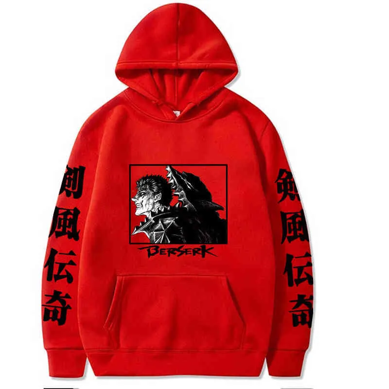 Anime moletom retro hip hop hoodies impressão gráfica pullovers inverno manga longa tamanho grande harajuku y2k moletom com capuz homens y220713