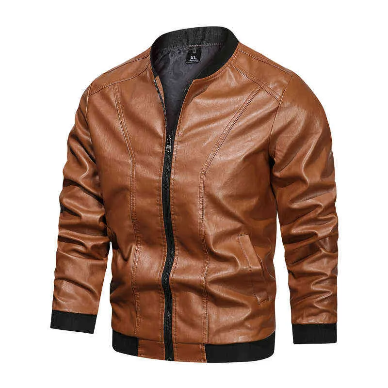 Klassische Motorrad Männer Winter Lederjacken Herbst Und Winter Pelz Jacke Mit Fleece Warme Pelz Pu Jacke Biker Warme Leder 5XL L220801