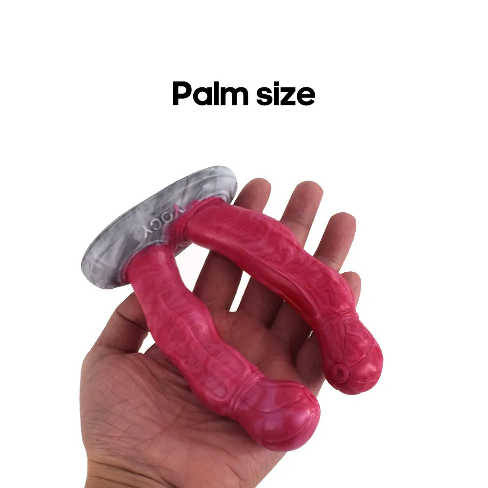 NNSX Small Double Headed Dildo with Suction Cup sexyy Toy for Woman Lesbian Gay Vagina Masturbatory Silicone 18 Adult sexy Shop
