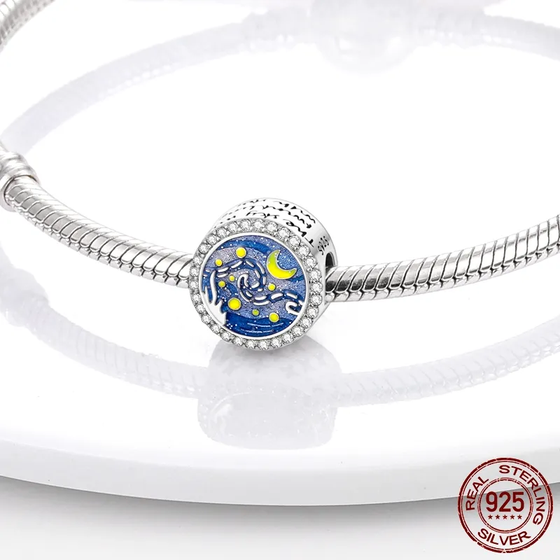925 Sterling Silver Dange Charme Leerbloemvlinder Infinity Horseshoe Beads Bead Fit Pandora Charms Bracelet Diy Sieraden Accessoires