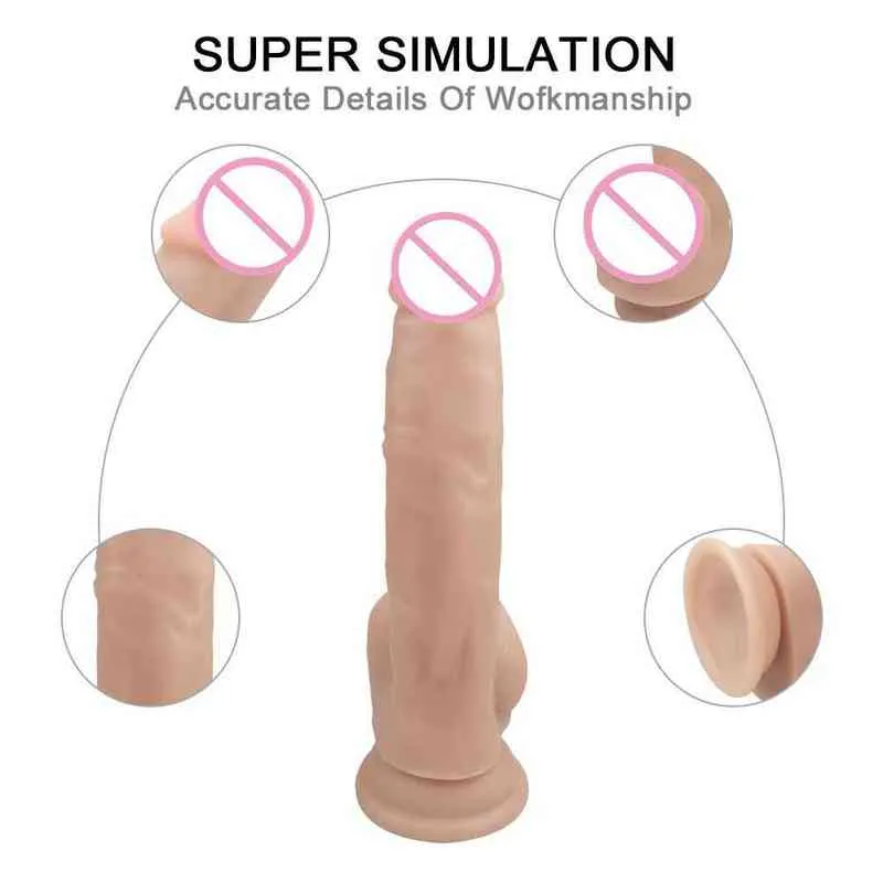 Nxy Godes Appareils pour femmes Simulation manuelle en silicone Pénis Masturbation féminine Produits de sexe pour adultes Lala Toys 0316