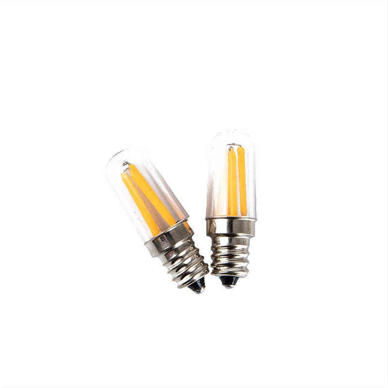 Mini LED E14 E12 Fridge Freezer Filament Light COB Dimmable Bulbs 1W 2W 4W Lamp Warm / Cold White Lamps Lighting H220428