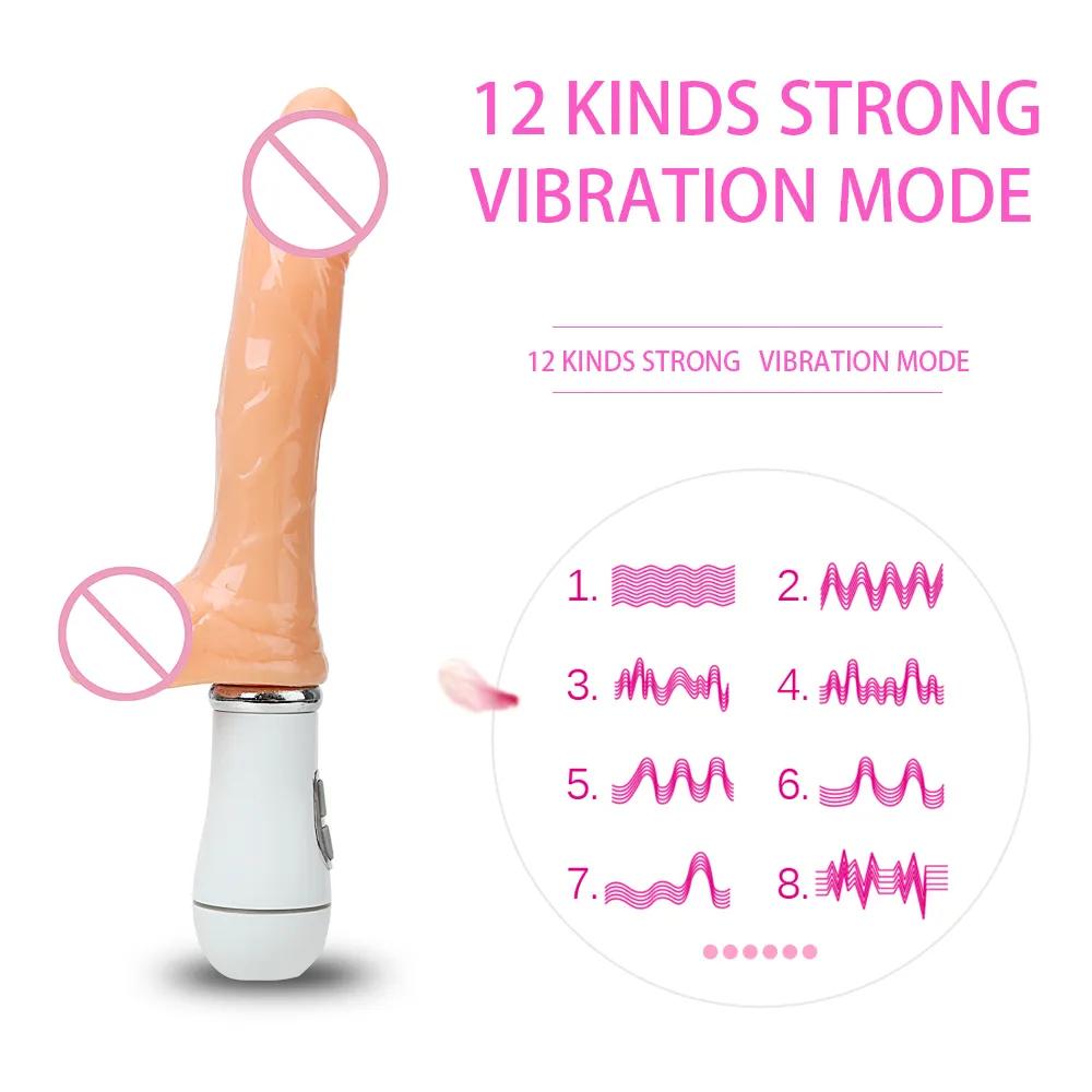 OLO 12 Tryby wibrator dildo wytrysk kutas wibrujący penis realistyczne ejaculowanie seksownych zabawek dla kobiety masturbacji żeńskiej