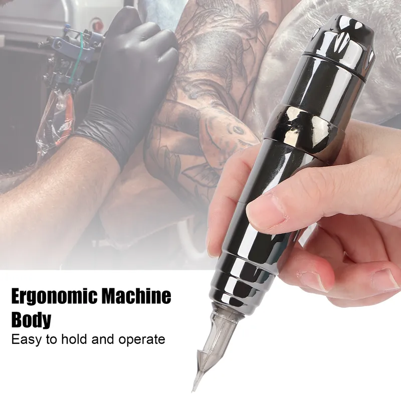 Professionele Sterke Motor Elektrische Tattoo Pen Machine Kunstenaars Tool RCA Interface Cartridge Rotary 220609