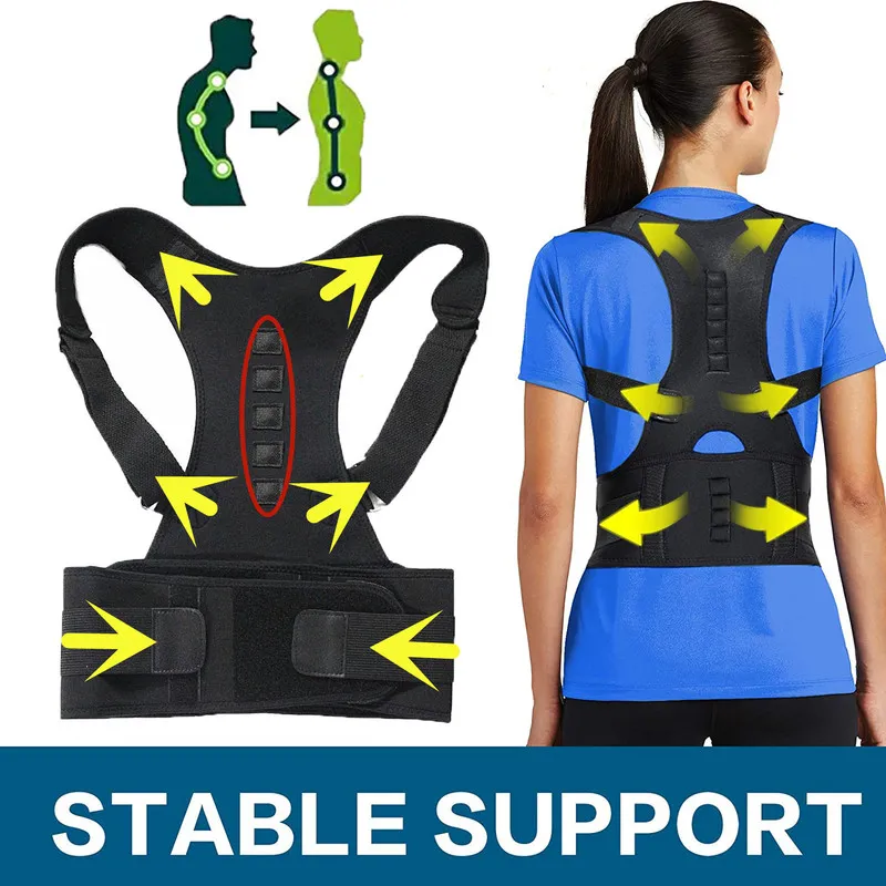 Posture Corrector Back Posture Brace Clavicle Support Stop Slouching and Hunching Adjustable Back Trainer Unisex 220812