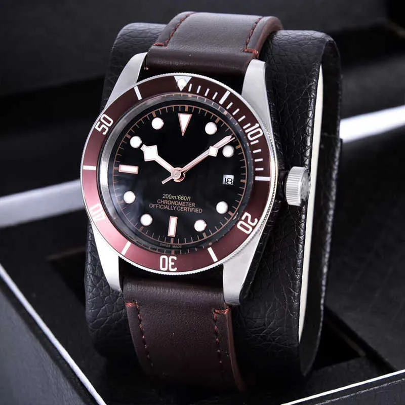 montres de luxe pour hommes automatique mécanique montre de créateur de haute qualité avec bracelet en cuir montre-bracelet pour hommes montre de luxe orologio reloj montre de mode uhren