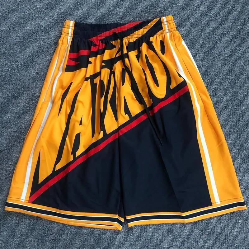 M 5XL Vintage Street Basketbol Kısa Pantolon Savaşçıları Raptors Spor Eğitim Erkekler S gevşek büyük boy şort erkek gündelik eşofmanlar 220715