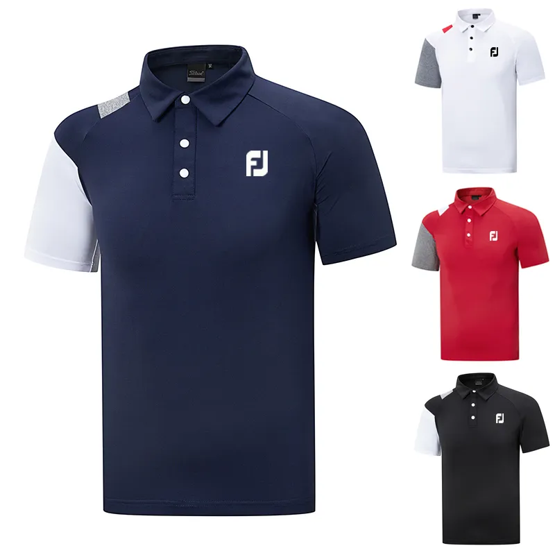 Golf Giyim Erkekleri SPOR Boş zamanlı Dış Mekan Hızlı Kurutma Yaz T Shirt Polo Üstler Kısa Kollu 2207123947174