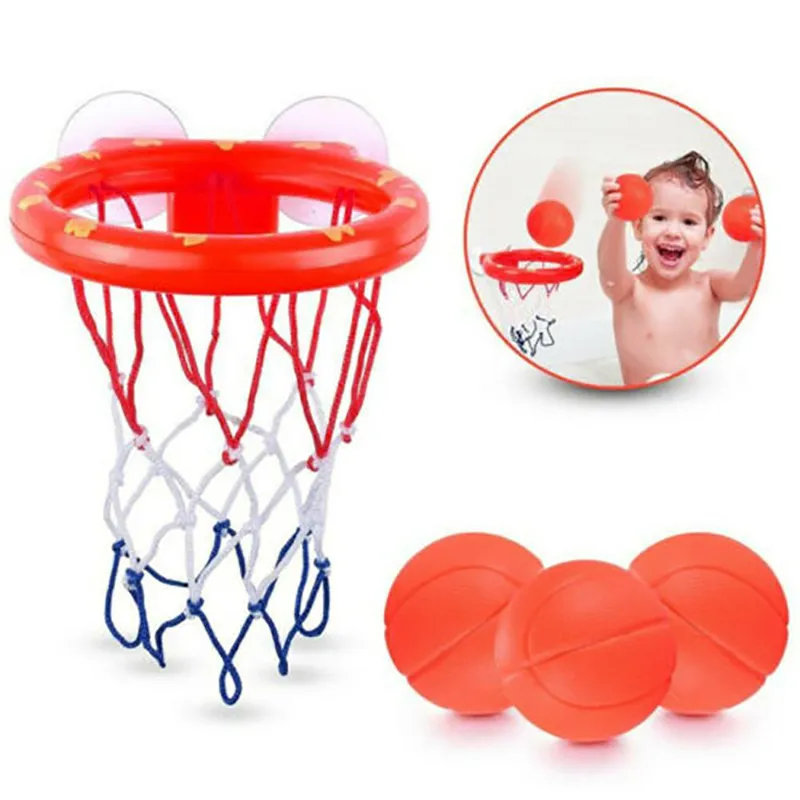 Giocattolo il bagnetto del bambino Giochi d'acqua il ragazzo del bambino Vasca da bagno da bagno Canestro da basket con 3 palline Set da gioco bambini all'aperto Cute Whale 220531