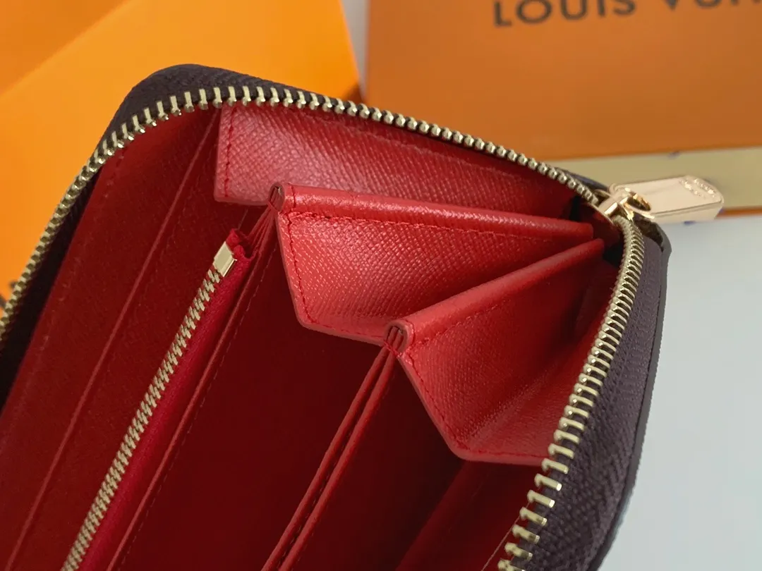 original box brand designer women wallets Top quality purses pu leather classic style multicolor Mmen short wallet Card holder Hol330t