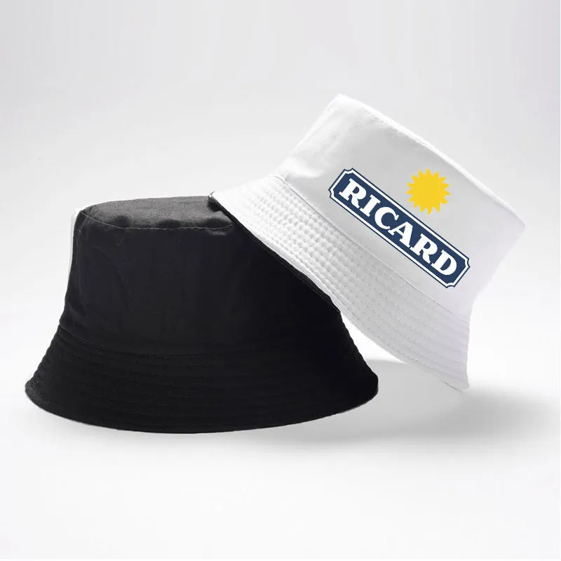 Moda Ricard Tersinir Kova Şapkaları Kadın Adam Pamuk Yaz Balıkçı Kapakları Genç Açık Hava Spor Bob Hat 220513251a