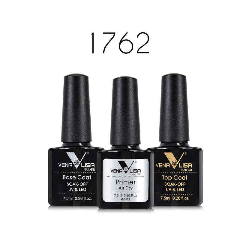 NXY Gel unghie 3 pezzi Set Primer Base Coat Finitura Smalto Soak Off Led Lacca UV Nowipe Shiny Manicure 0328