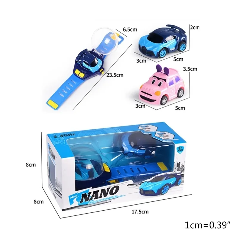 Mini Watch Control Car Cute RC f￶ljer med dina barng￥va till pojkar p￥ f￶delsedagen Christmaswatch Toy 87HD 220809