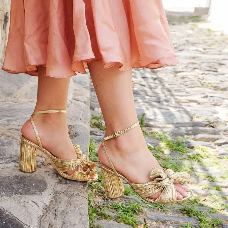 Sandálias de salto alto RIBETRINI luxo aberto peep toe de qualidade luxo vestido de festa sapatos de verão 220602