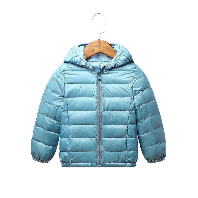 Children Cotton Quilted Jacket New Winter Wear Boys And Girls Hooded Warm Down Jacket Baby Colorful Bright Face Down Jacket J220718