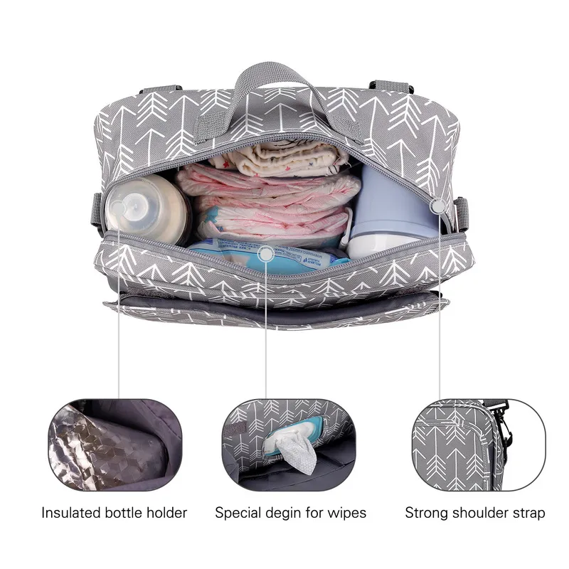 Sac à couches bébé poussette organisateur multifonctionnel Nappy soins infirmiers maman polyester imperméable pour bébés 220514