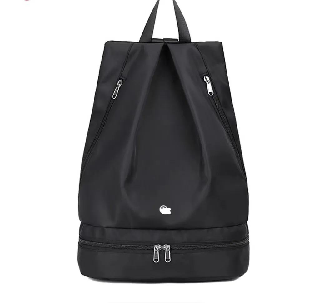 LU Women Yogo Backpack Bag Nieuw droog en nat gescheiden met schoenopslag Waterdicht voor LL Fit Gym230e