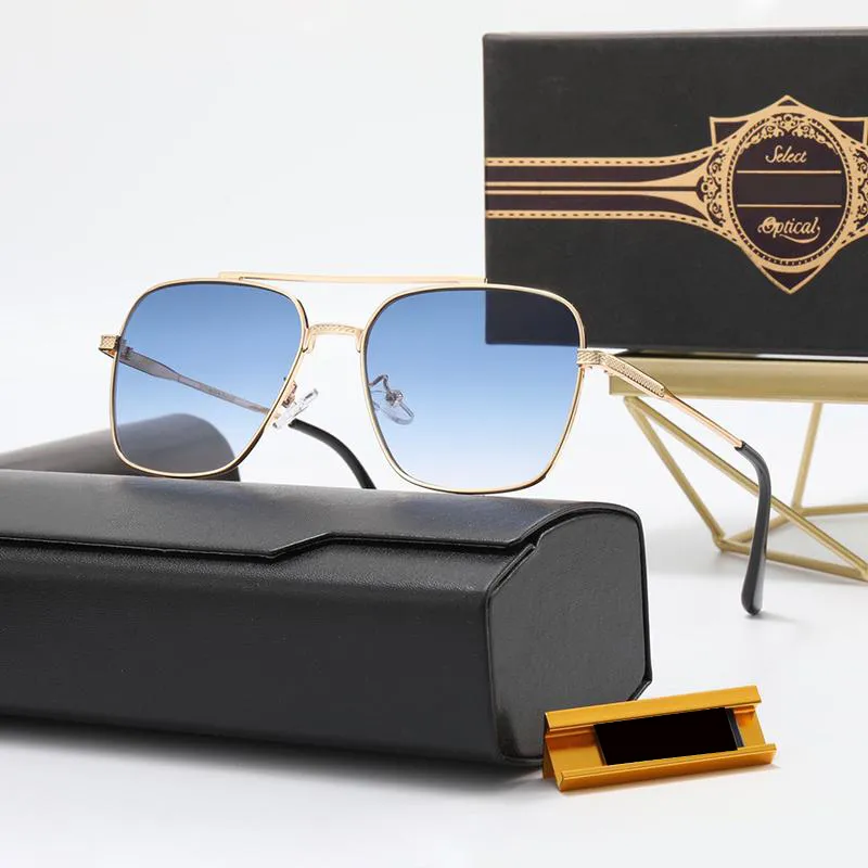 Schwarze Designer -Sonnenbrille für Frauen übergroß 2022 DT Mach Sonnenbrille Frauenstraße polarisierte Sonnenbrille Mode Goggle B272E