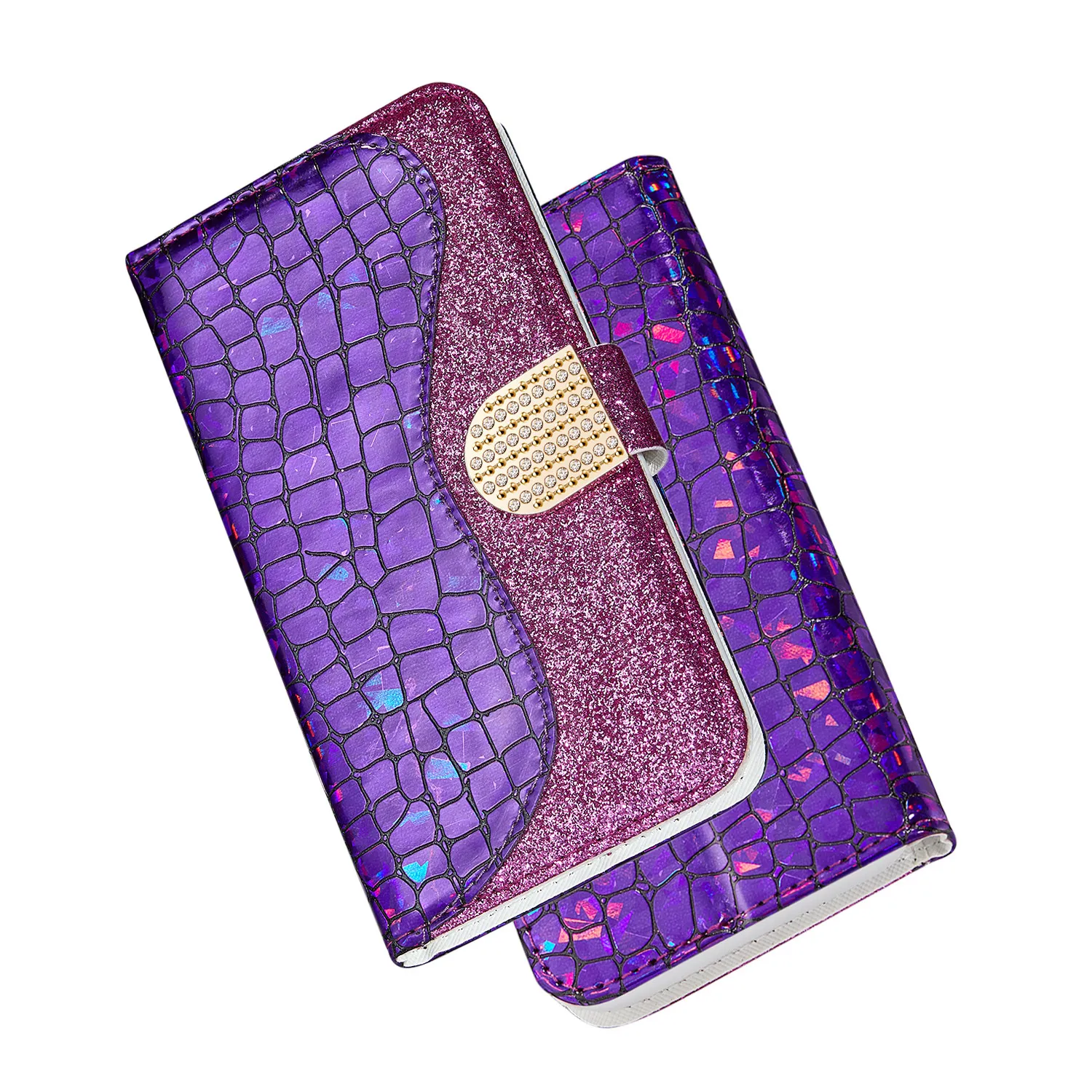 Bling Glitter Women's Wallet Case Flip Stand Cases For Samsung A10 A20 A30 A40 A50 A60 A70 A01 A11 A21 S A41 A51 A71 Cover
