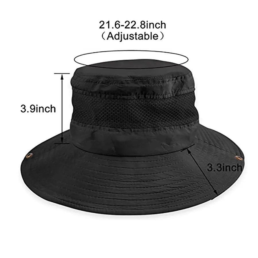 largo Brim Sun Hat Malha Bucket Hat Lightweight chapéu ao ar livre perfeito para atividades ao ar livre