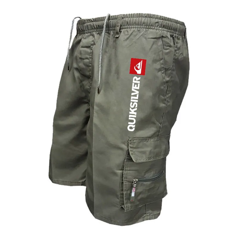 Hommes Shorts Salopette Hommes Cordon Pantalon Tactique Été Casual Jogging Plage Lâche Travail Cargo et Randonnée 220715