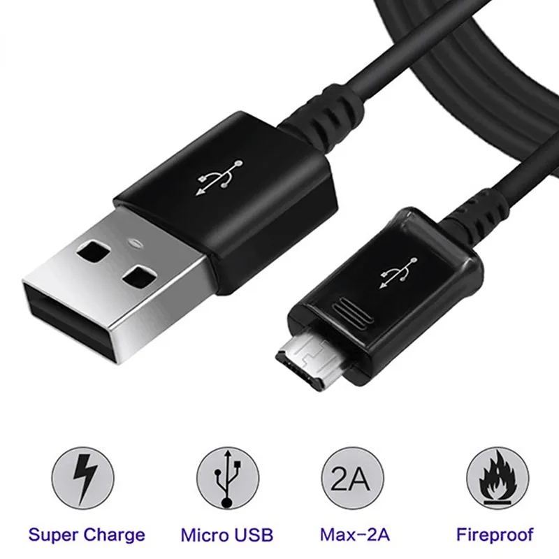 Cavi Micro USB 1,2 m/4 piedi Caricatore rapido Cargador Cavo di ricarica rapida sincronizzazione dati a molla Samsung S8 S9 S20