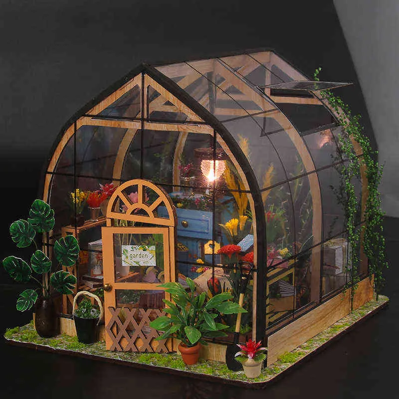 Nouvelle maison de maison de bricolage Dollhouse Meuble Meubles Jardin Mode