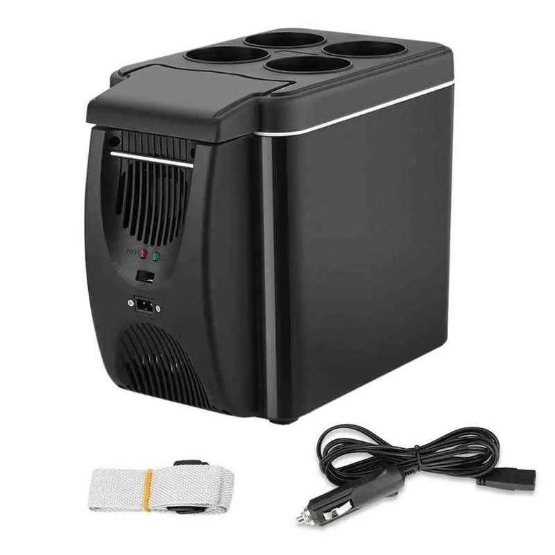 6L 12V Mini Car Freezer Cooler Warmer Electric Fridge Portable Icebox For Home Travel Office Refrigerator Freezer Heater Hot H220510