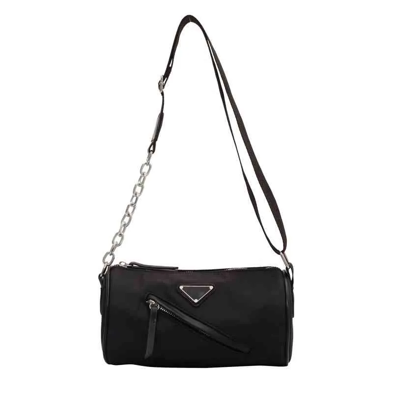 Handbags 70% Off 2022 new nylon cloth bag women's texture sling one shoulder oblique span small round summer versatile trendy cool purses