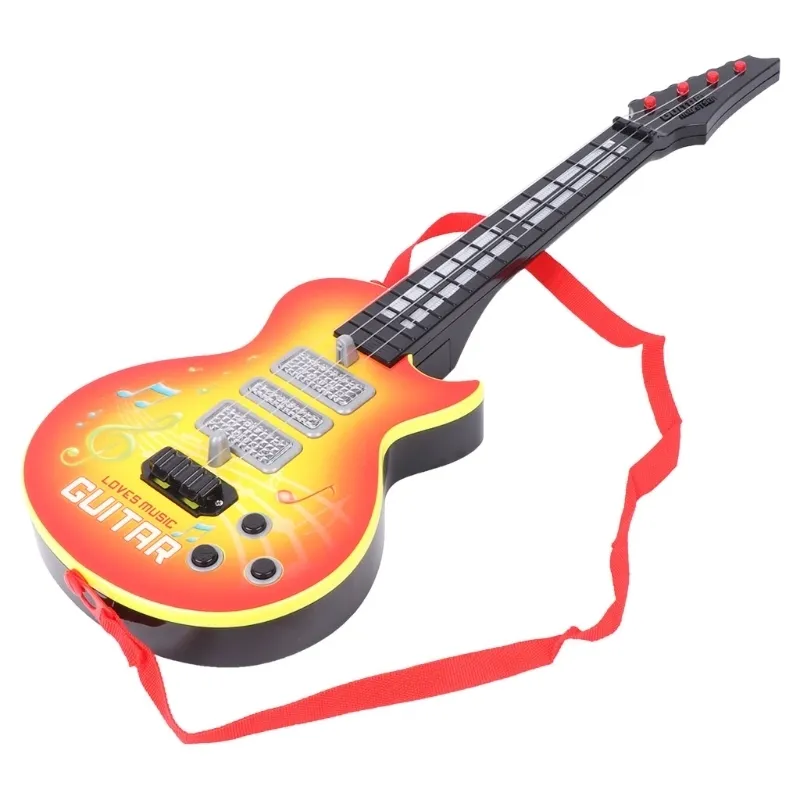 Musik Electric Guitar 4 Strings Musical Instrument Education Toy Kids Toy Gift 220706