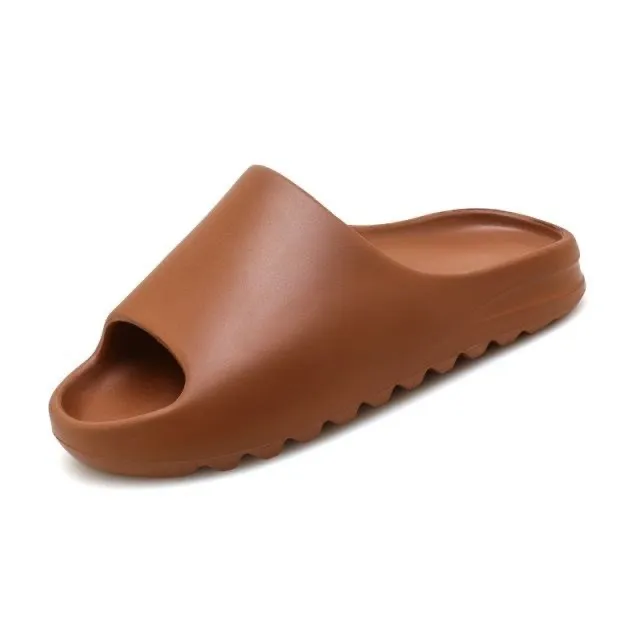 Coslony pantoufle semelle en caoutchouc hommes pantoufles de douche Wo intérieur Cool fond doux toboggan os chaussures de plage légères diapositives 220408