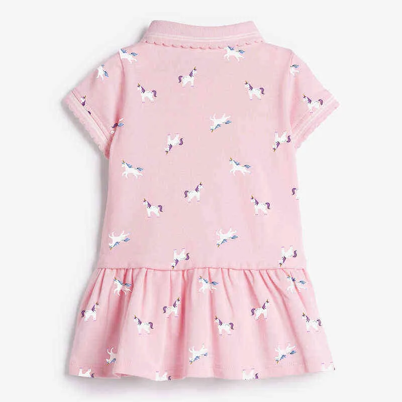 Little Maven Frocks for Girls Summer Baby Girl Barn Kläder Småbarn Bomull Strawberry Print Dress for Kids 2-7 år G220506