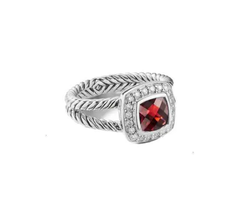 Smycken ring diamant dy halsbands sliver sätter kvinnor mens ed wire prismatiska svarta ringar kvinnor mode platina pläterad mikro tr276l