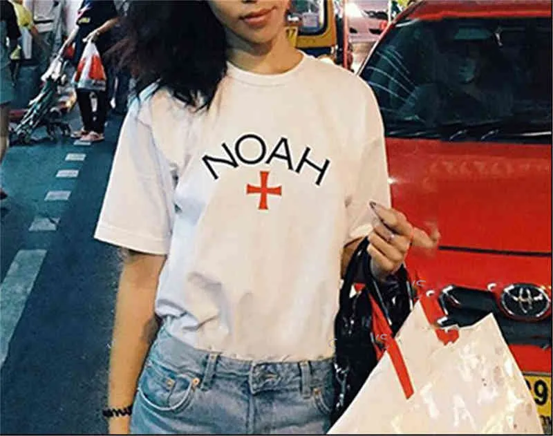 2022 Multicolor NOAH Cross Tee Men Women Classic Graphic Printed Noah T Shirt Summer Tops Short Sleeve Japan T-shirtT220721