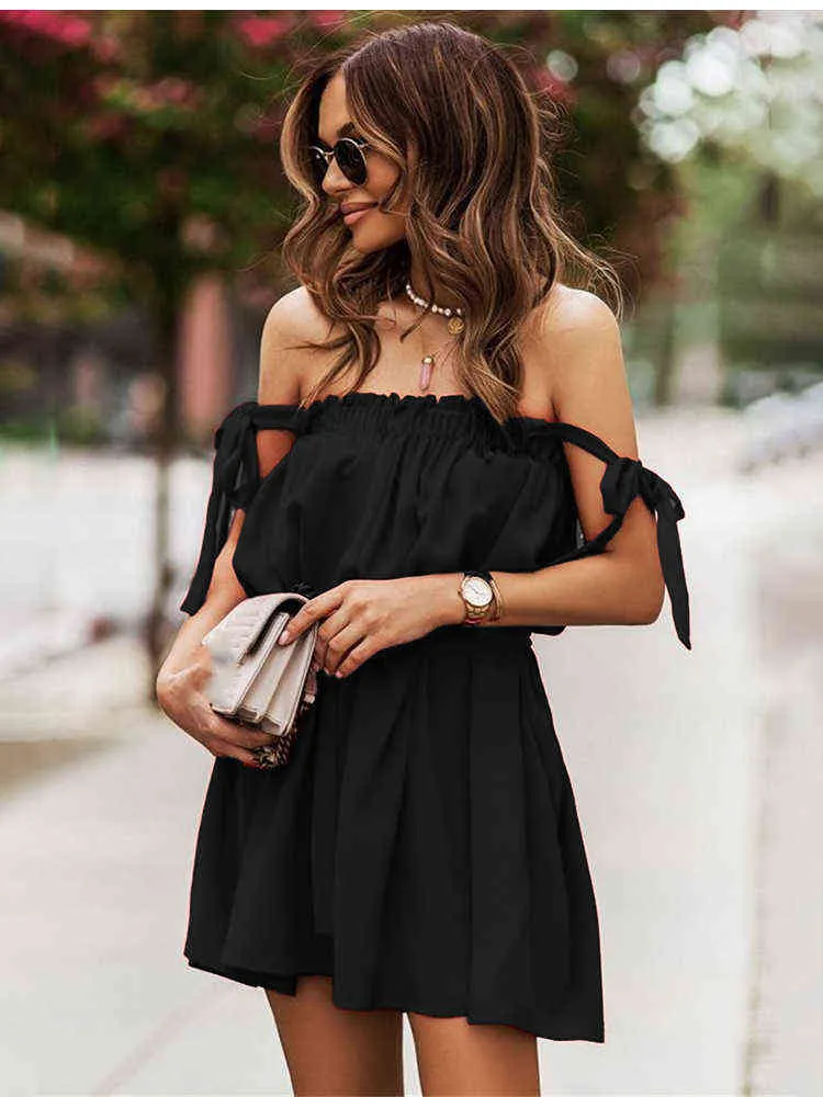 Sexig Boho Dress Summer Fashion Spaghetti Strap Women Black Loose Beach Party Dress Elegant Casual Woman Dresses For Women Robe G220510