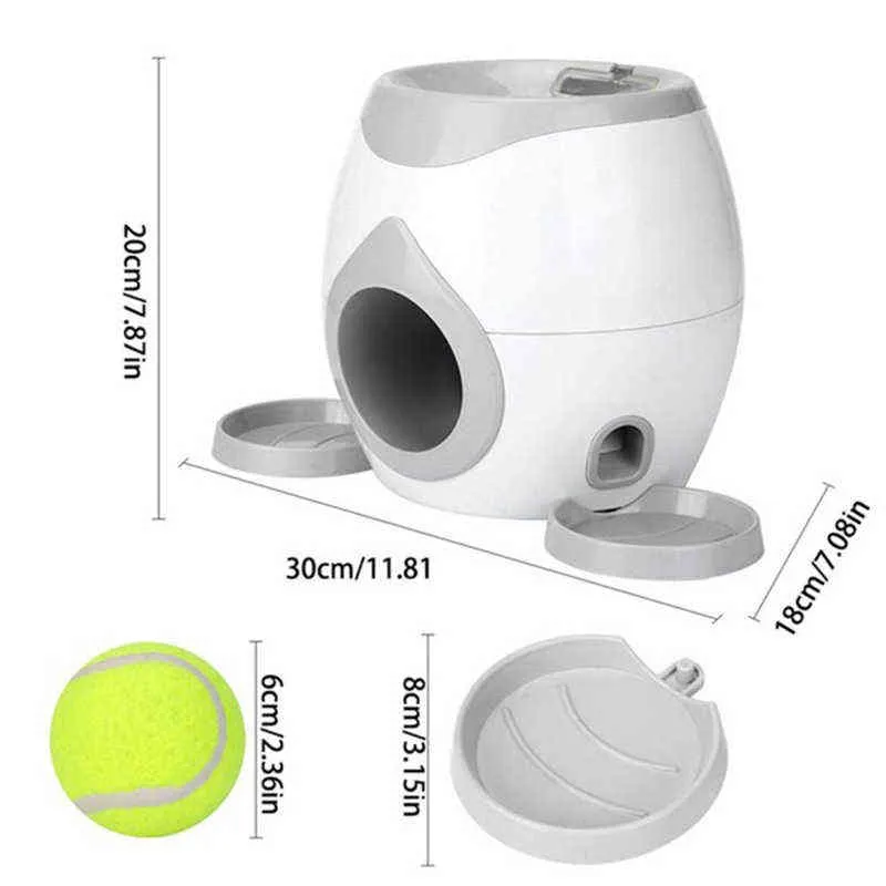 كلب التنس مكافأة آلة لعبة الحيوانات الأليفة الكرة قاذفة لعبة الذكاء التدريب للكلاب لعبة 6 سنتيمتر مرونة تنس الكرة للداخلية أو في الهواء الطلق H0415