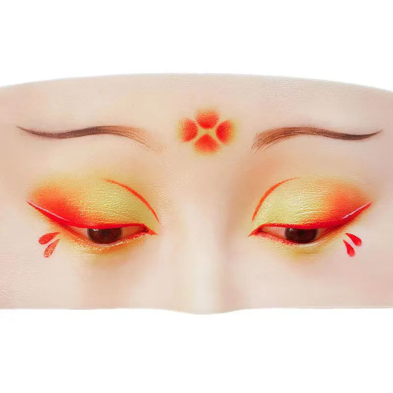 L'aide parfaite à la pratique du maquillage Silicone Visage Yeux Maquillage Pratique Board Pad Silicone Peau Bionique pour Maquillage Visage Cils 220704