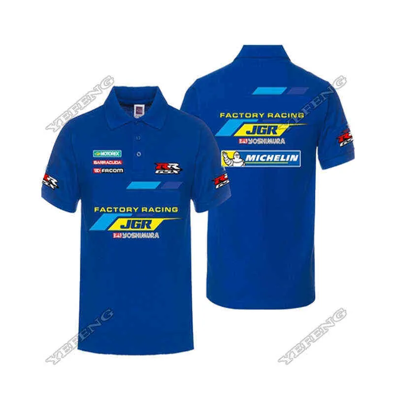 Nya 3 färger för Suzuki Men's Polo Shirt Moto GP Summer Casual Fashion Round Neck Streetwear Tops Clothing Superbike T-shirt