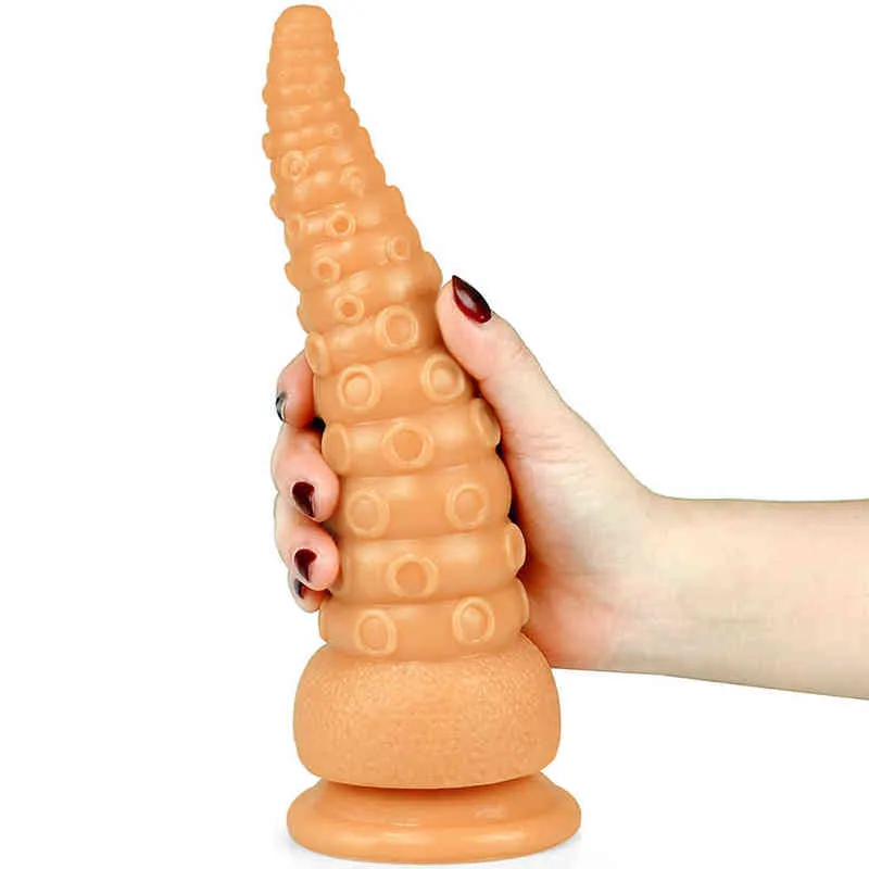 Erotik-Analspielzeug, riesiger realistischer Oktopus-Tentakel-Dildo, weiches, gesundes PVC, Monster-Sex für Frauen, Lesben, mit Saugnapf, Produkt für Erwachsene, 220507