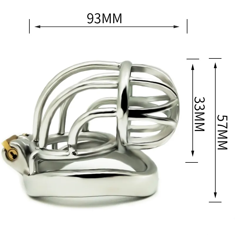 Frrk mais recente design Penis Rings Male Chastity Device Toys for Adults Cage Cage Lock Men Sexy Bondage Belt Belt