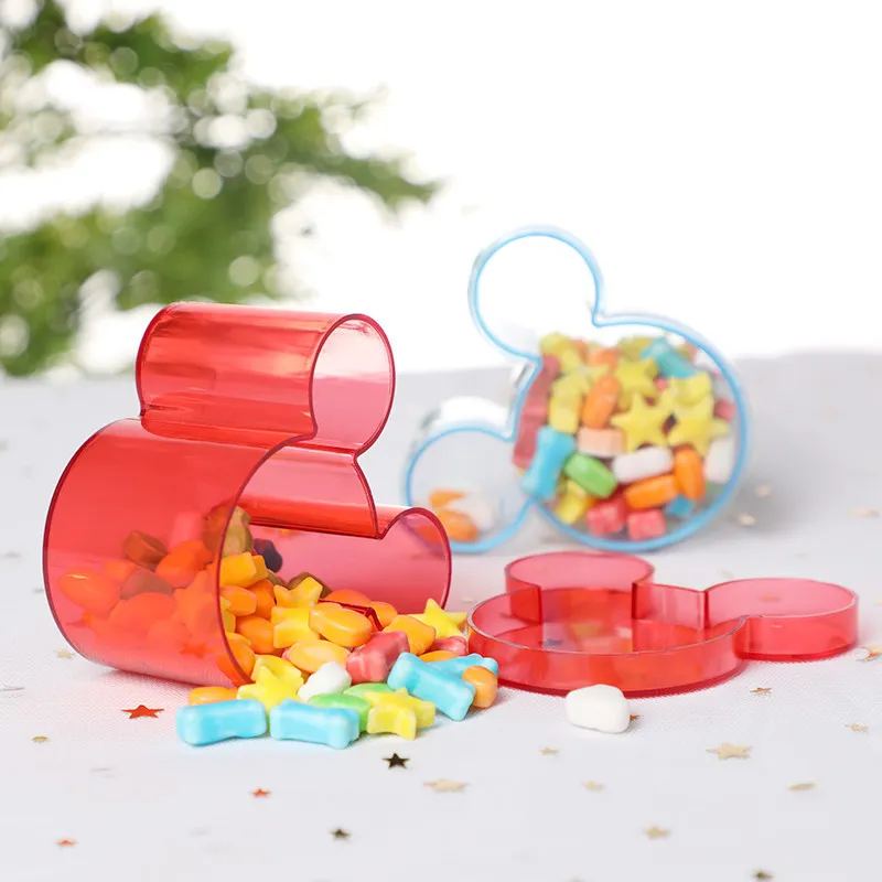 12 pièces dessin animé en plastique emballage boîte à bonbons créatif bébé douche personnalité mariage boîte à bonbons 220420