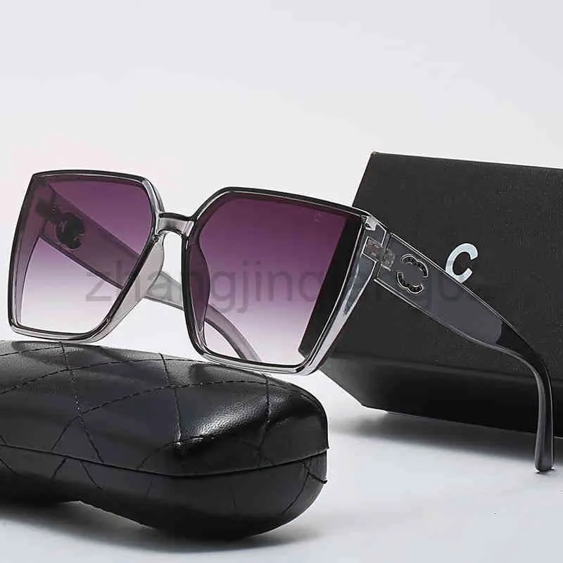 Designer cc Channel Sunglass Cycle Luxurious Fashion Woman Mens Diamond Square Sunshade Crystal Shape Sunglasses Full Package2559