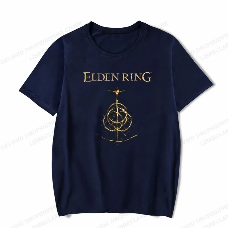 Cotton Tshirt Men Fashion Tshirt Elden Ring T Shirt Summer Mens Tshirt Game Elden Ring Tops Boys Tee Shirt Brand Women Tee 220608