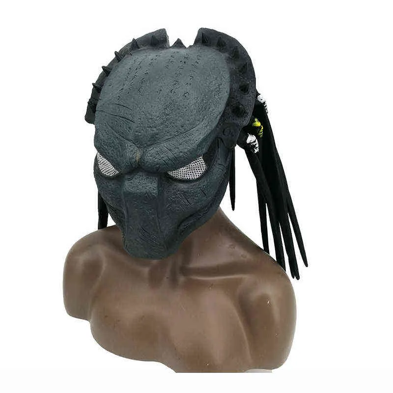 Predator Full Face Ghost Face Cos Masks Scary Latex Alien Predator