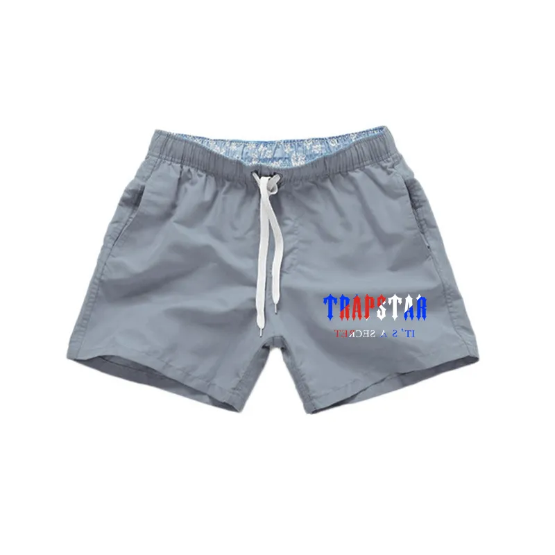 Sommer TRAPSTAR Herren Bademode Shorts Mann Badeanzug Beachwear Sexy Badehose Niedrige Taille Atmungs Strand Tragen Surfen S-3XL 2206250y