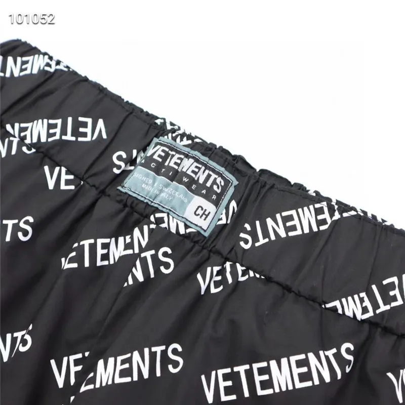 Pantalon Vetements complet pour hommes et femmes, Streetwear de haute qualité, pantalon droit en tissu VTM, 220613