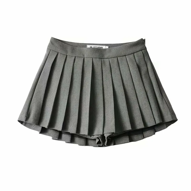 Summer High Waist Skirts Womens Sexy Mini Skirts Vintage Pleated Skirt Korean Tennis Skirts Short White Black 220701