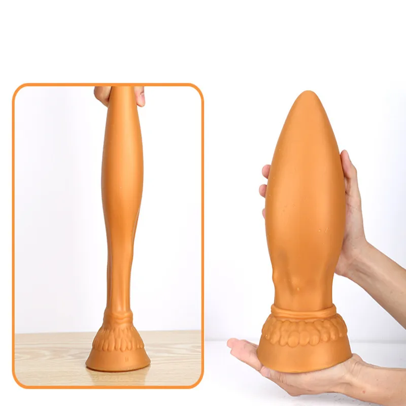 Super enorm anal dildo sexiga leksaker för kvinnor /män Masturbators Fist Rem på Big Butt Plug Prostate Massage Soft Shop