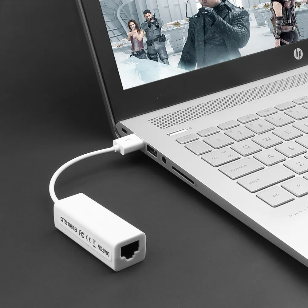 USB 2.0 - Fast Ethernet 10/100Mbps RJ45 Ağ LAN Adaptör Kartı Dongle